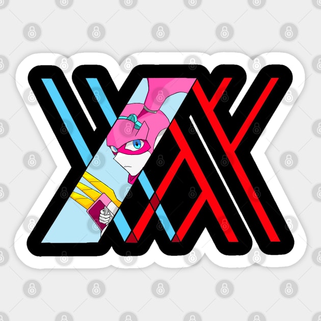 Darling in the franxx Argentea Sticker by Kurruptedzeus